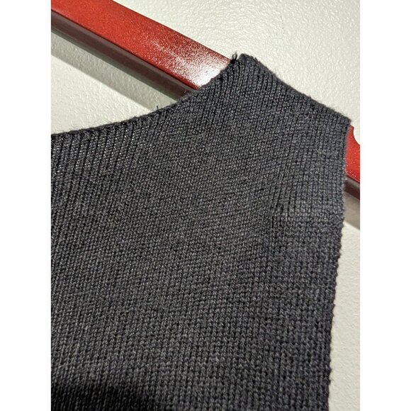 Vintage J Jill Maxi Sweater Dress Small Petite Black SleevelessSilk & Cashmere - Picture 10 of 16